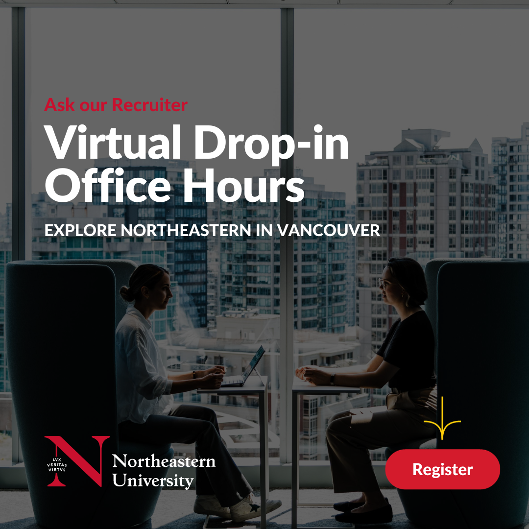Explore Northeastern in Vancouver – Virtual office hour